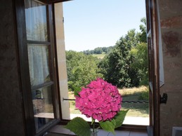 vue sur le parc depuis le séjour Iris