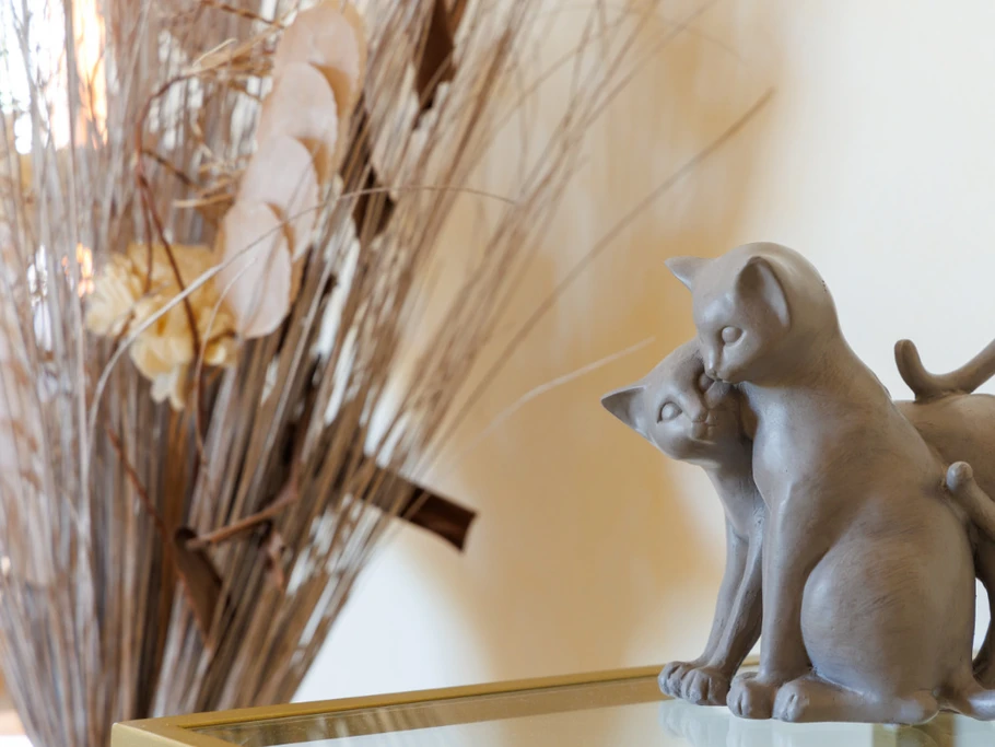 Décoration sur la console d'entrée