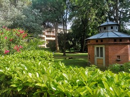 Vue sur le parc de la terrasse