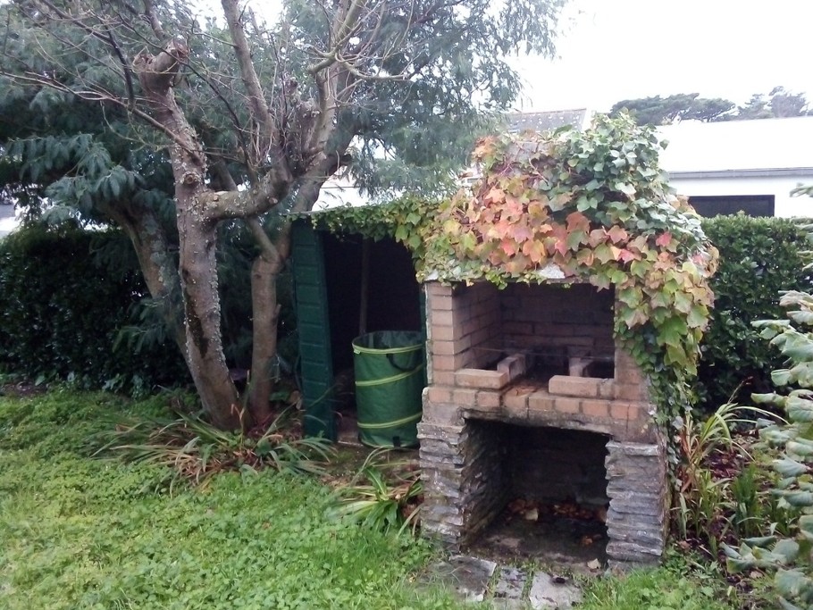 Barbecue dans le jardin