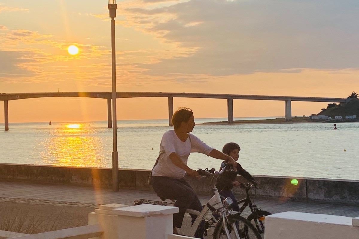 coucher de soleil depuis l'esplanade de Fromentine