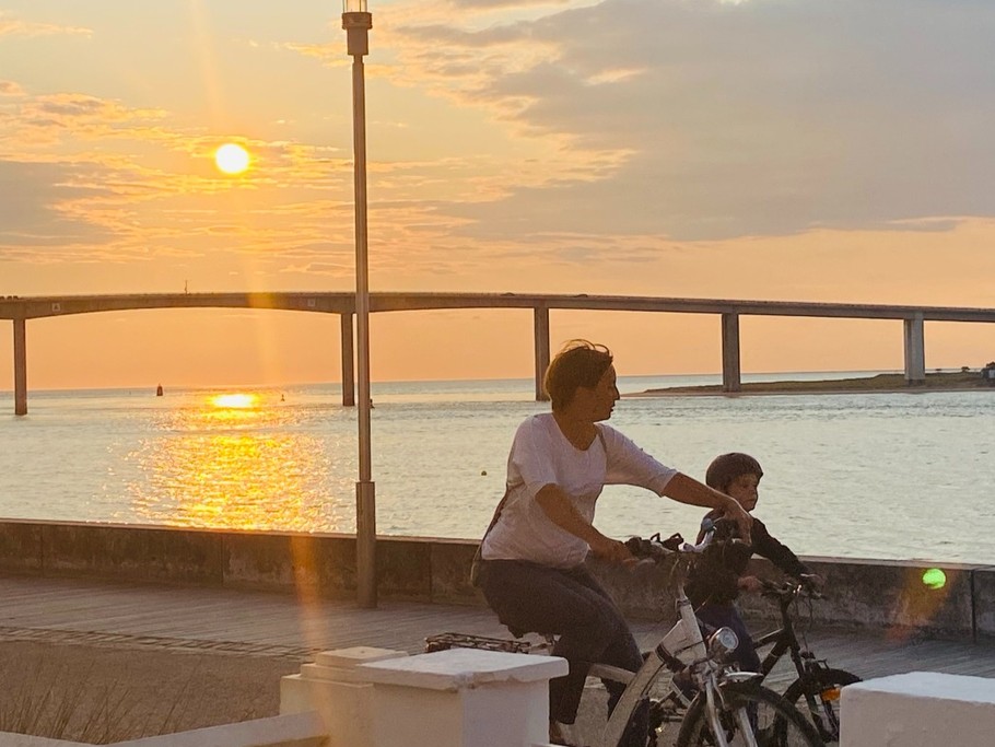 coucher de soleil depuis l'esplanade de Fromentine
