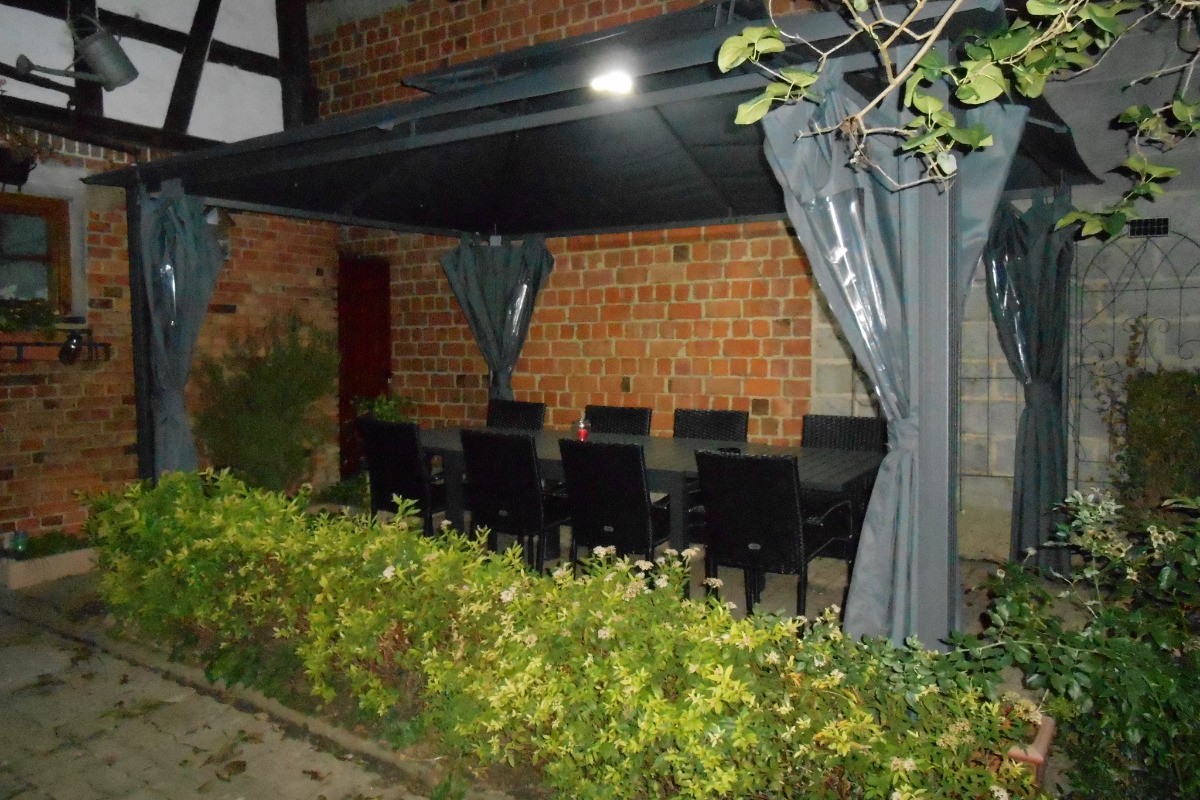 Notre terrasse de nuit