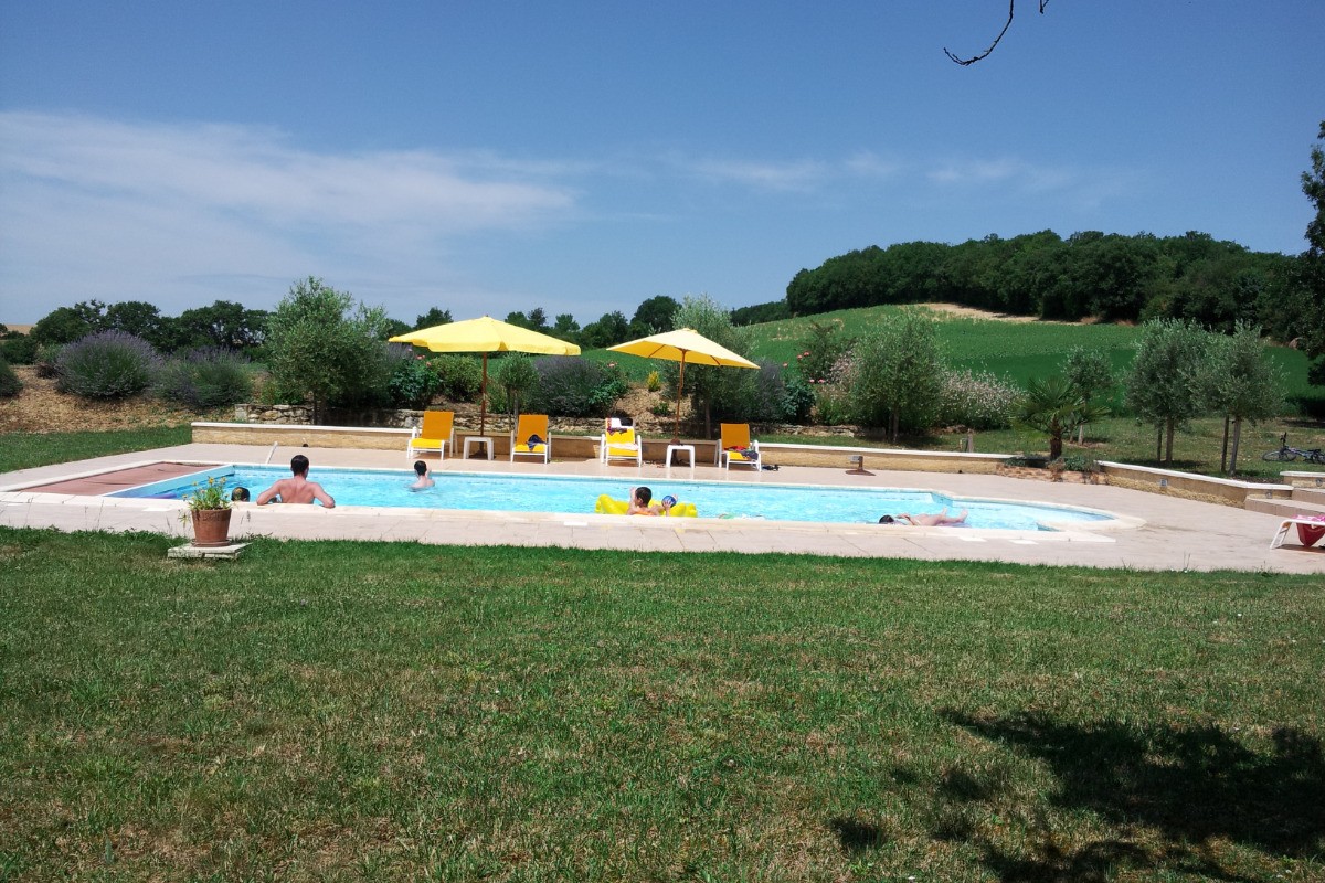 la piscine en juillet