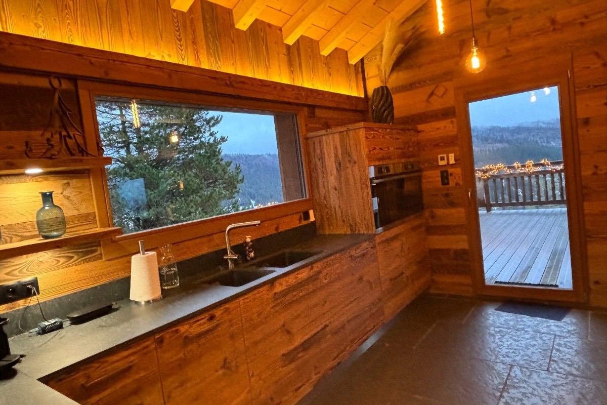 Cuisine - Chalet du Paradis Blanc, à La Bresse avec sauna & spa privé jusqu'à 10 couchages