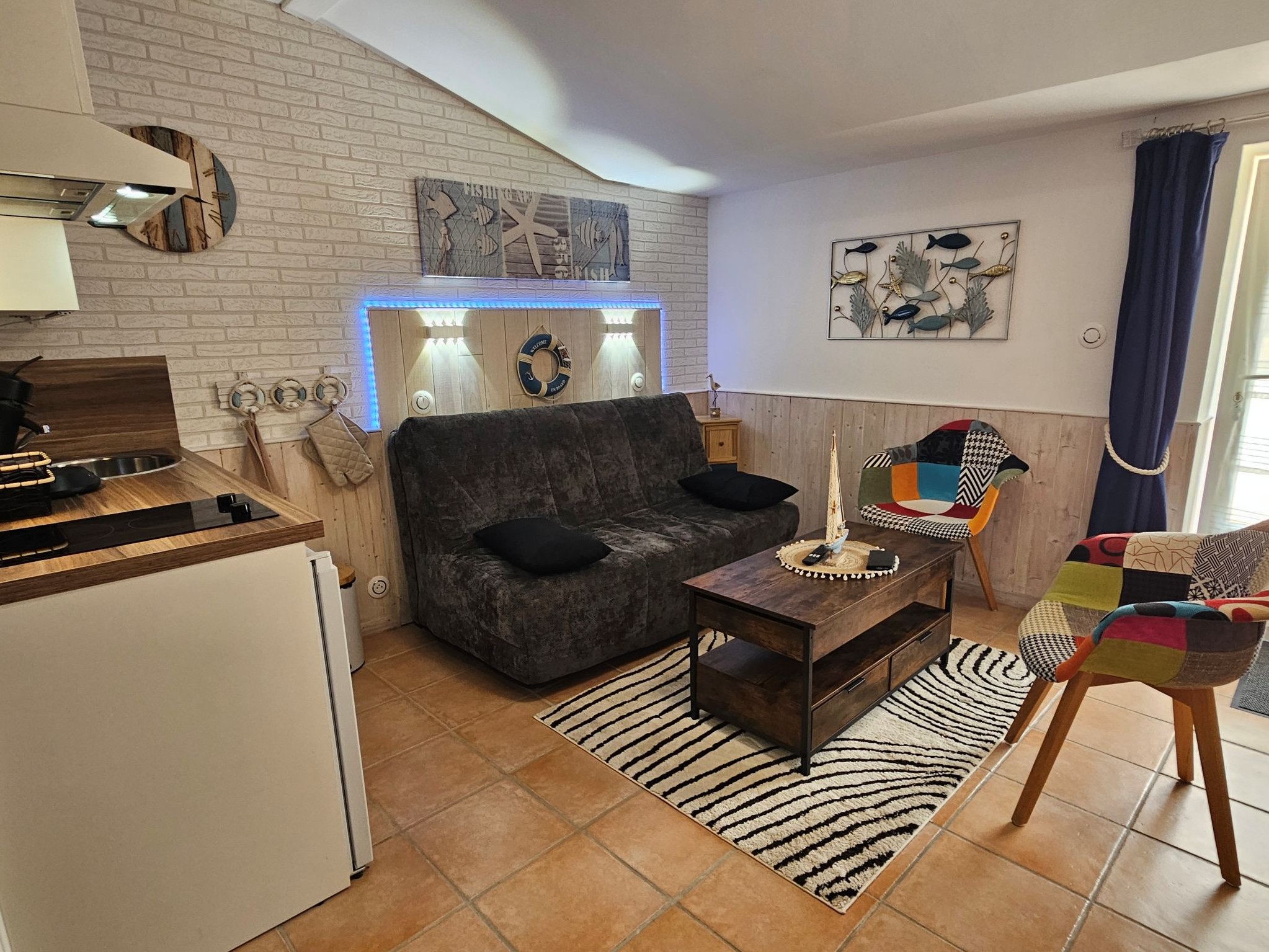 Cottage Etang salé pour 1 à 3 personnes avec un canapé lit, en Charente maritime