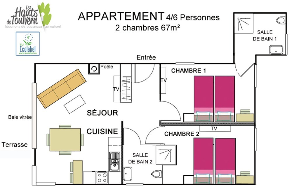 Plan de l'appartement