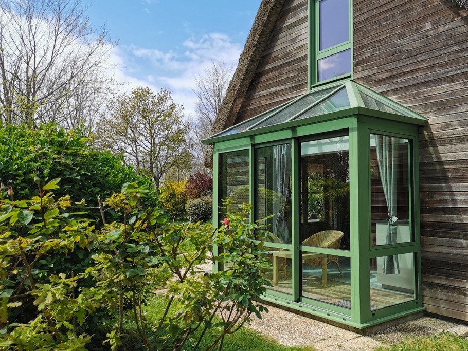 Veranda de la chaumière Les Iris