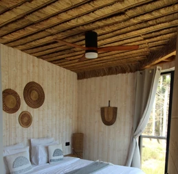 Première chambre Eco-Lodge Africain - Sainte-Barbe dans Les Vosges