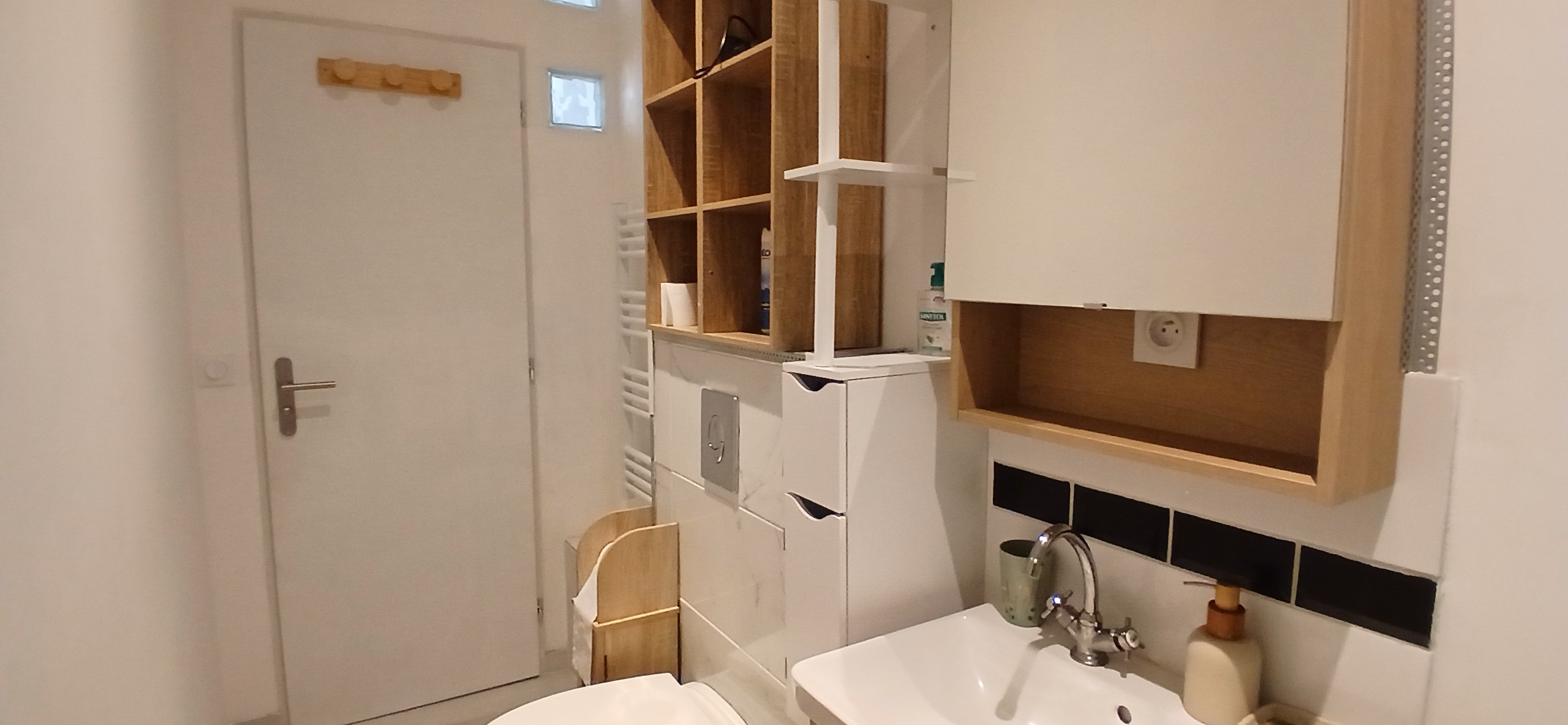 Le Studio M à Clermont-Ferrand : La salle d'eau avec WC