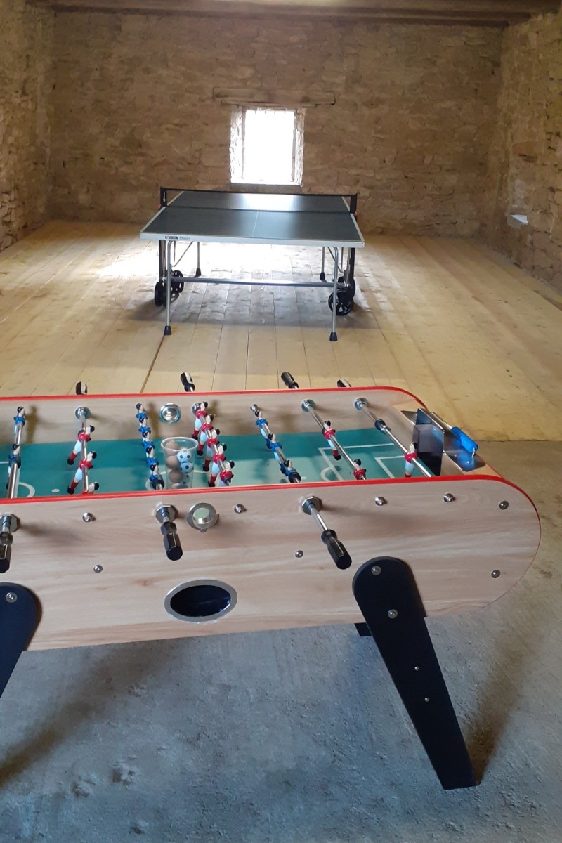 La salle de jeux réservée au gite du Pigeonnier