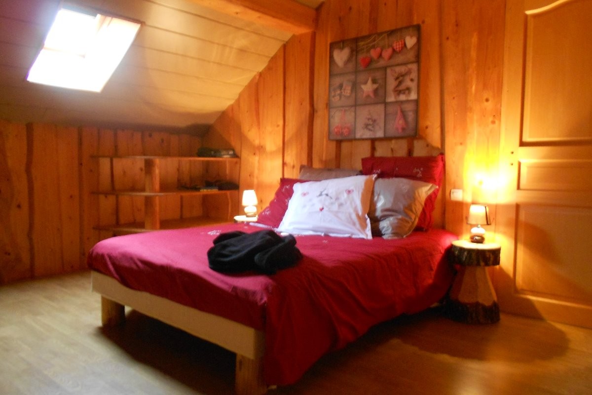 Chambre de deux personnes - Appartement La Tanière des copains à La Bresse