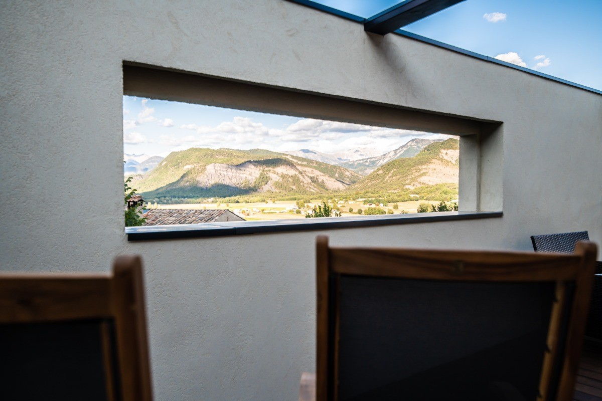 Halte Air et Go/ Cheval blanc/ Vue depuis toit terrasse