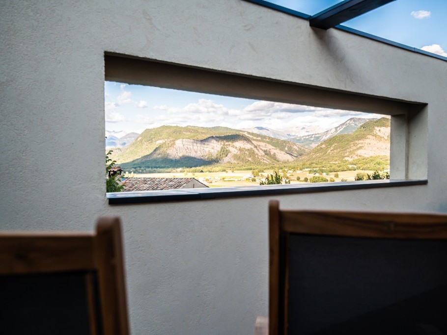 Halte Air et Go/ Cheval blanc/ Vue depuis toit terrasse