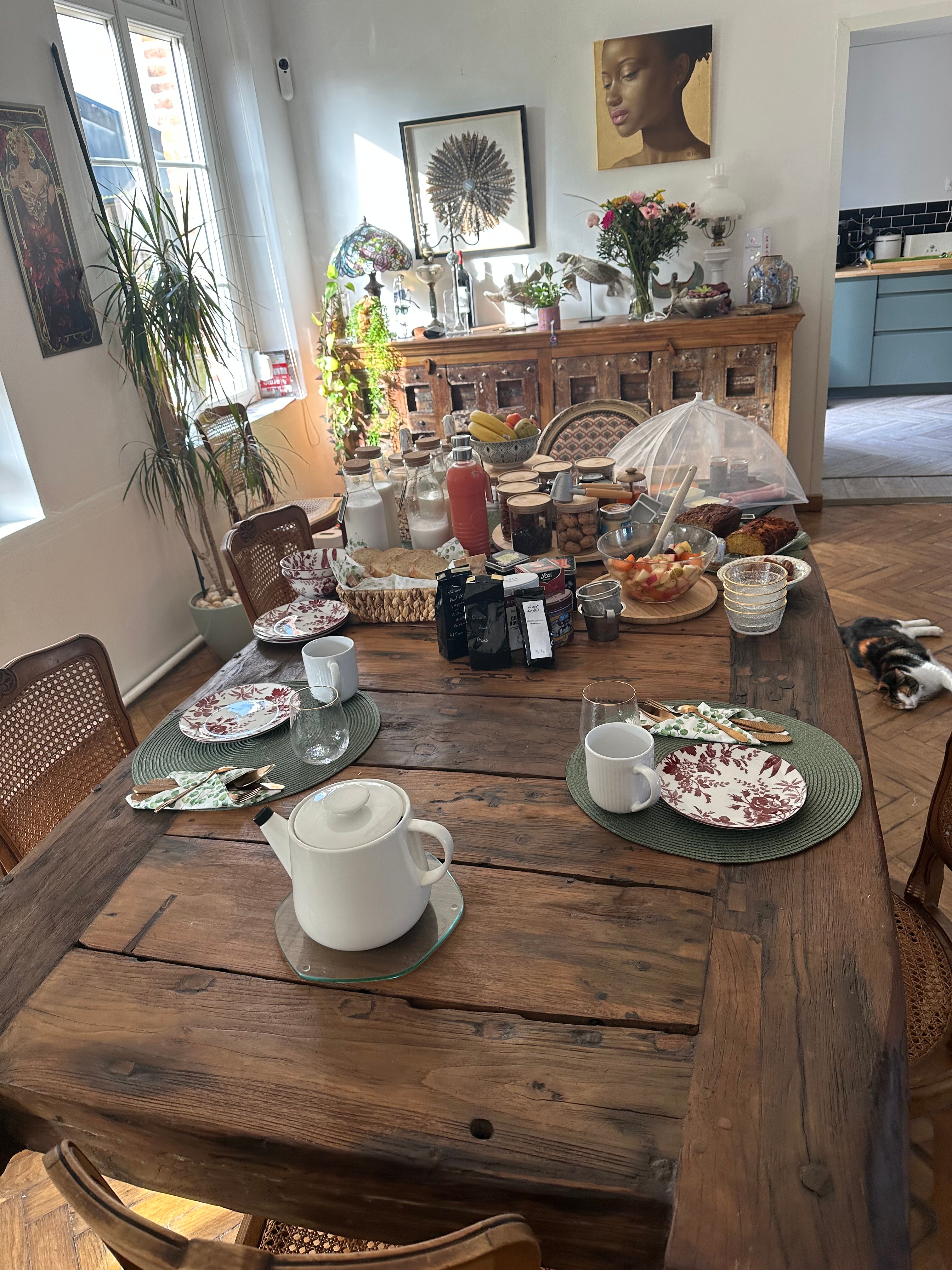 A hearty breakfast in Lapugnoy at Le Domaine de la Bergerie, Pas-de-Calais