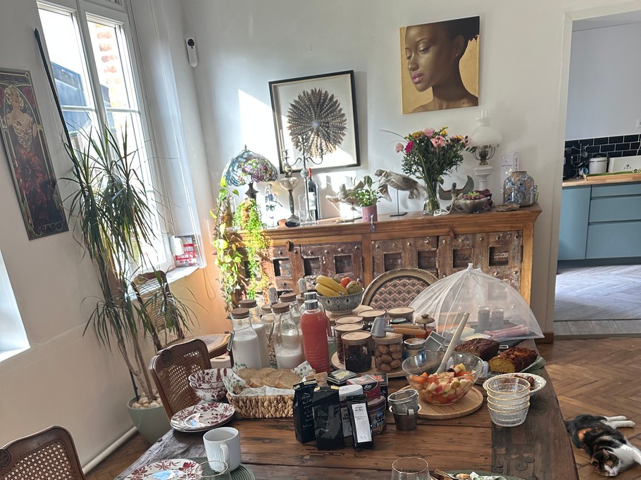 A hearty breakfast in Lapugnoy at Le Domaine de la Bergerie, Pas-de-Calais