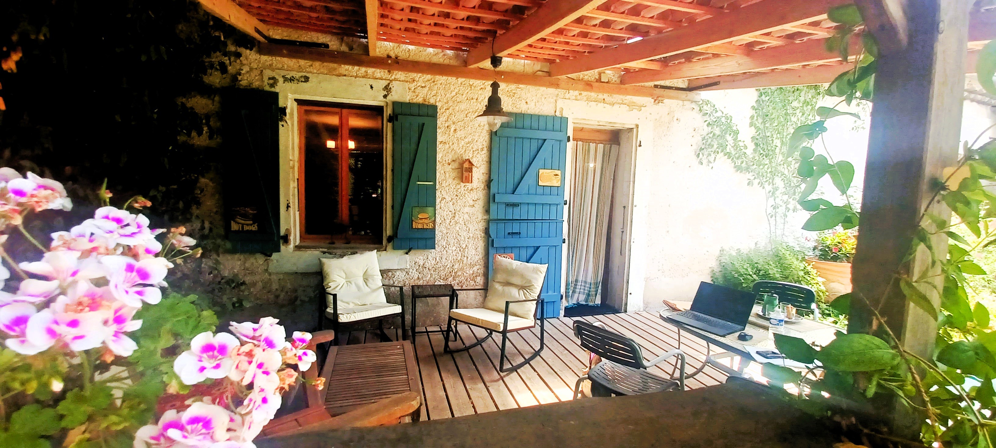 terrasse gite champetre drome de marsanne 1