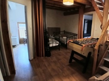 Mezzanine with table football
