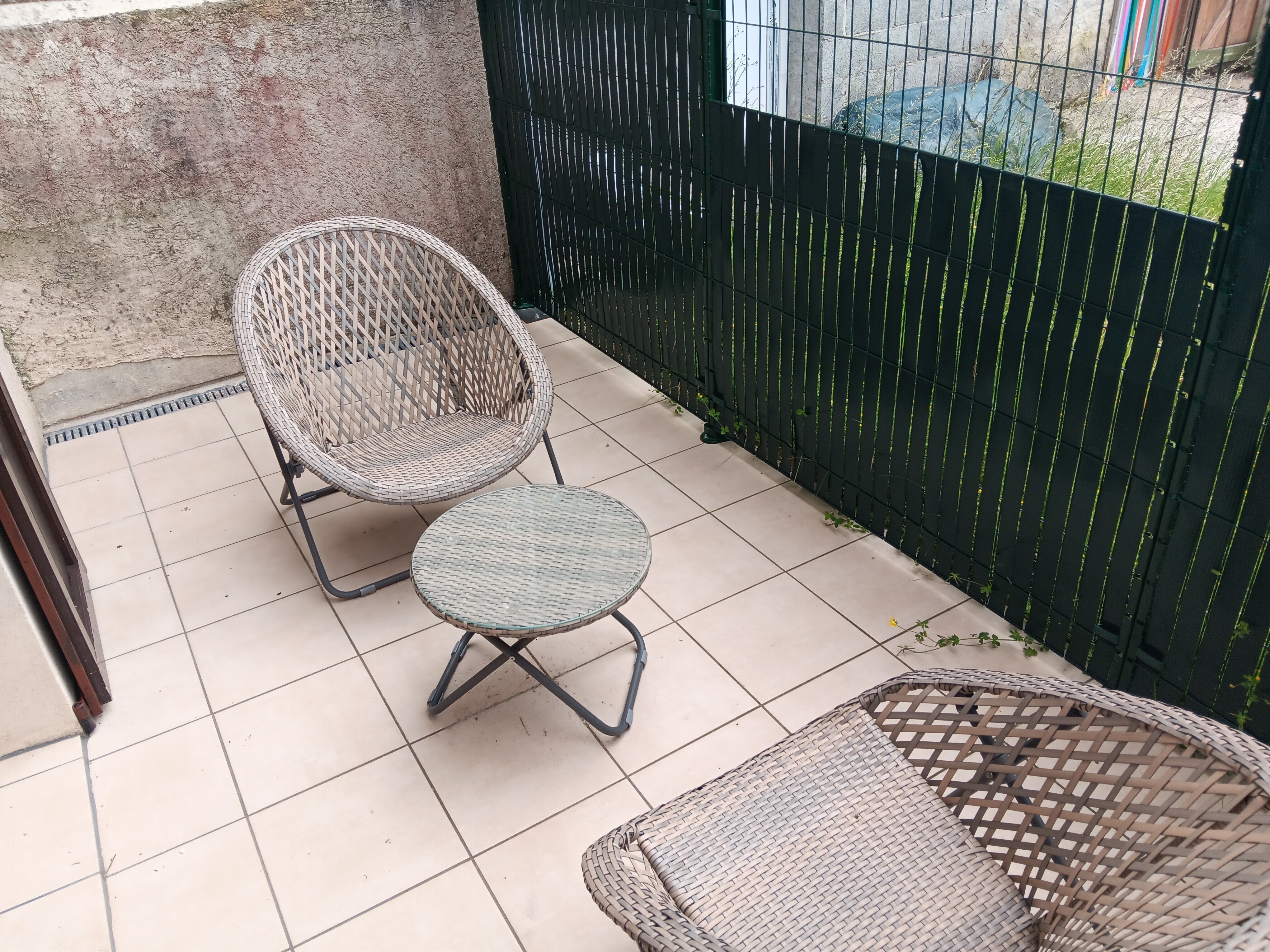 Terrace at the back of the house