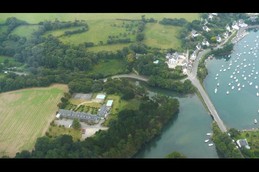 Aerial view of the residence