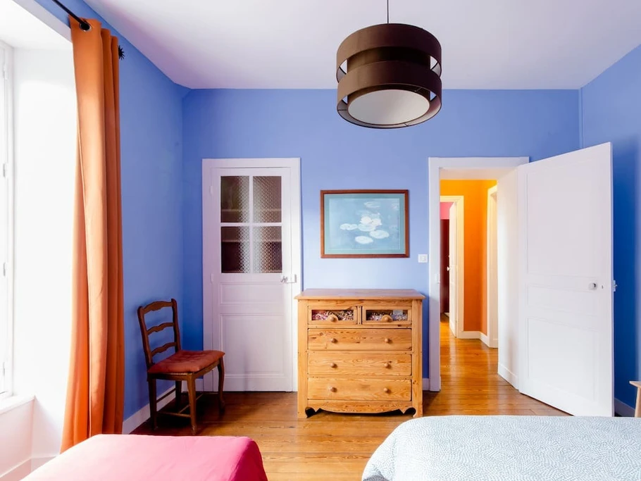 Chambre bleue Majorelle