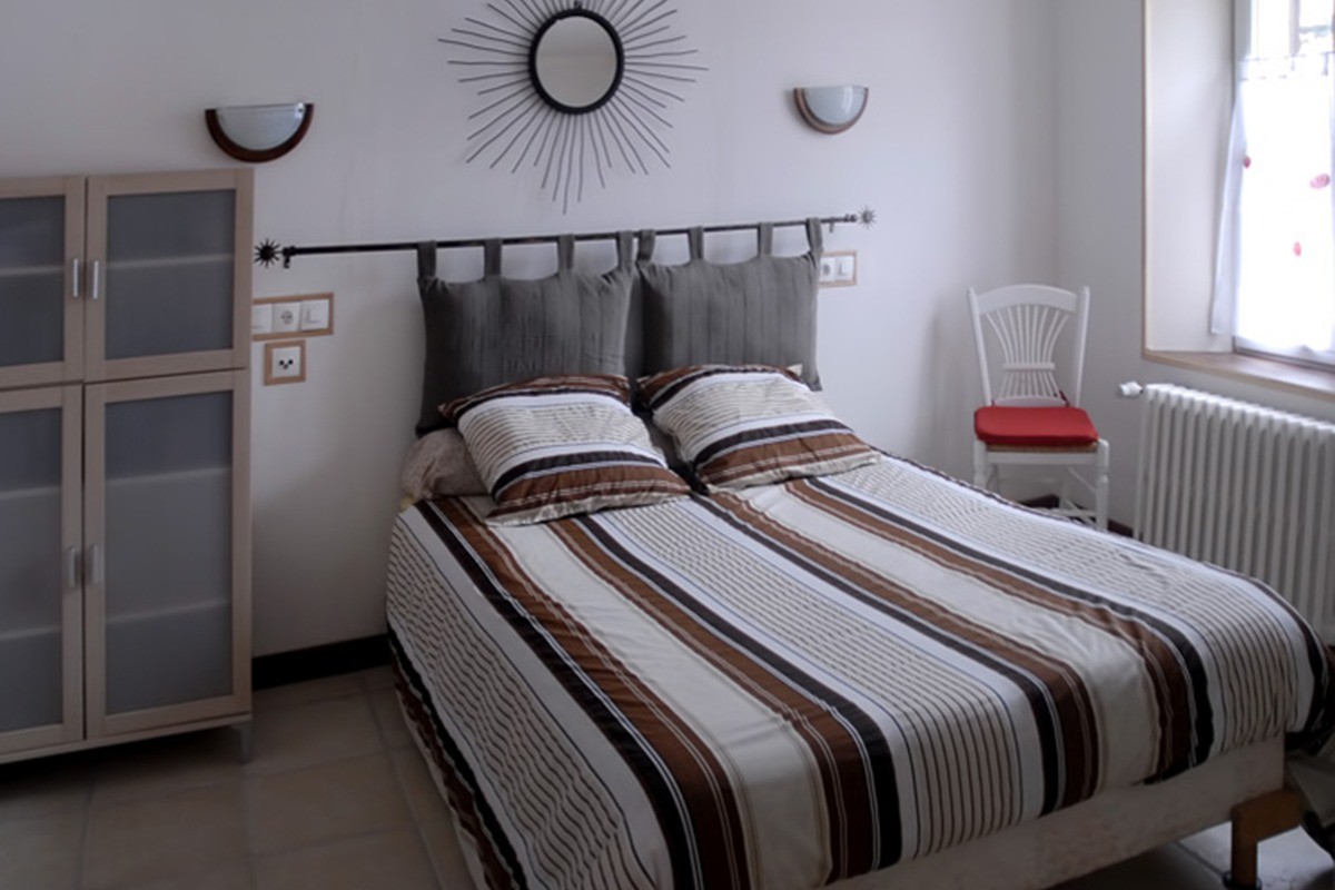 La chambre du gîte Coquelicots