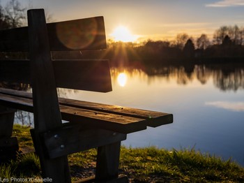 Détente au bord du plan d'eau