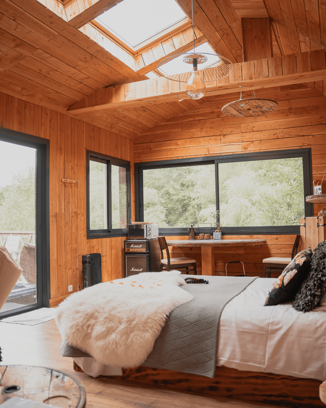 Intérieur cabane perchée