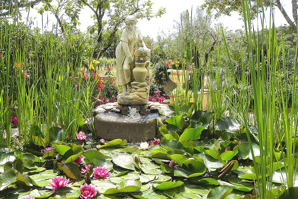 La fontaine ans le jardin