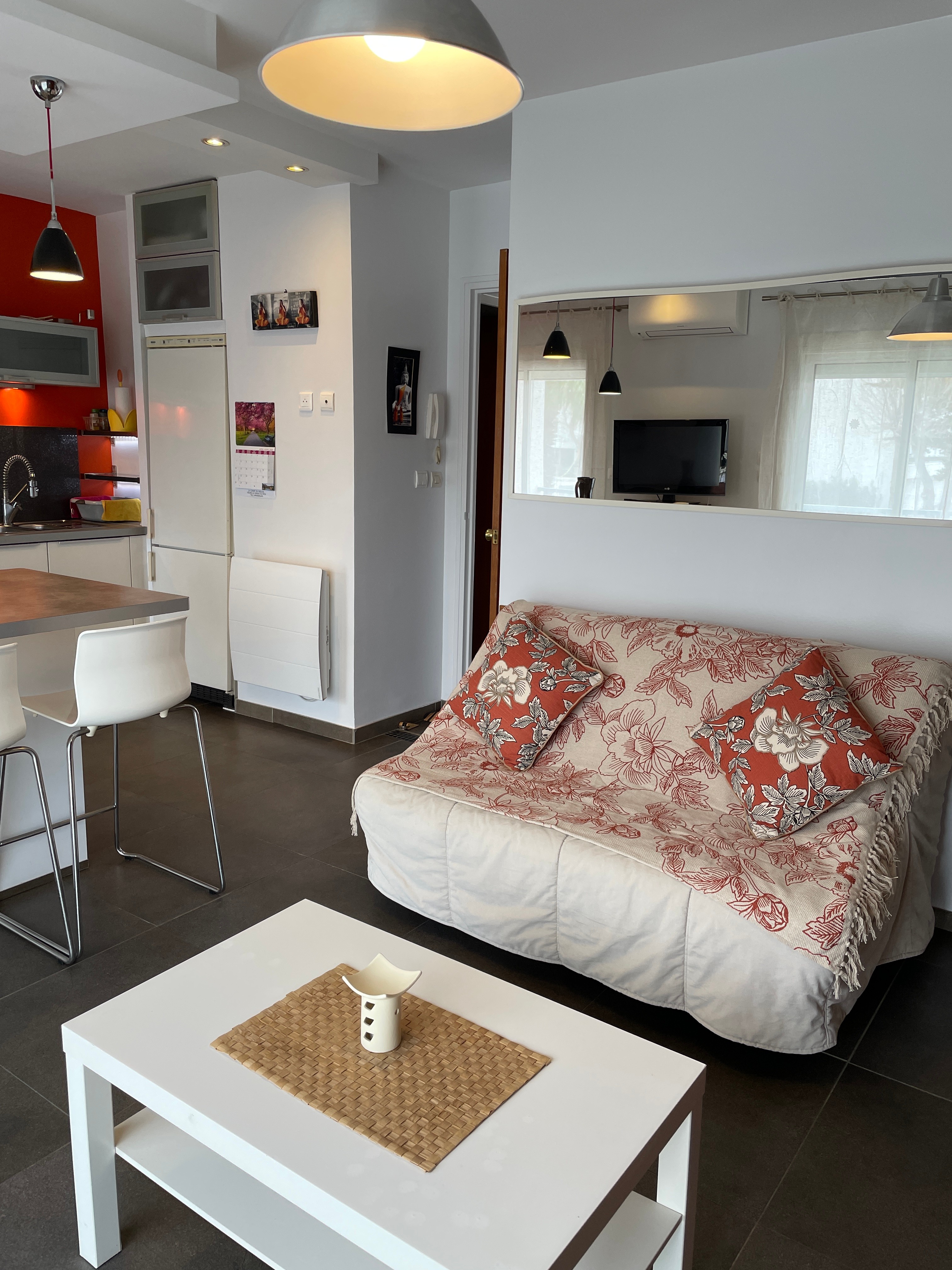 Pièce de vie confortable et cosy