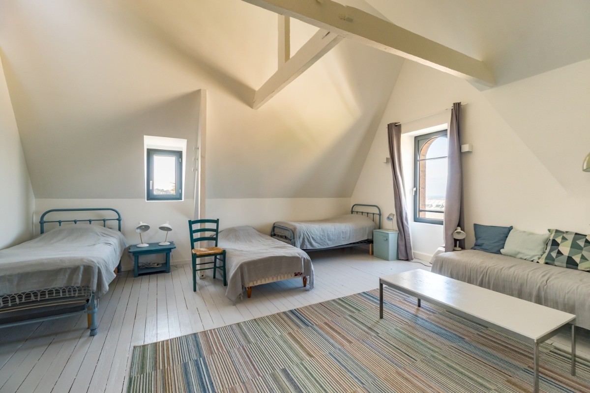 VILLA PERROSIENNE VUE MER - 12 personnes - PERROS-GUIREC - COTES D'ARMOR - BRETAGNE - 2dne chambre/dortoir second étage