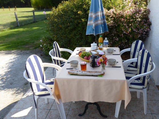 petit dejeuner au soleil
