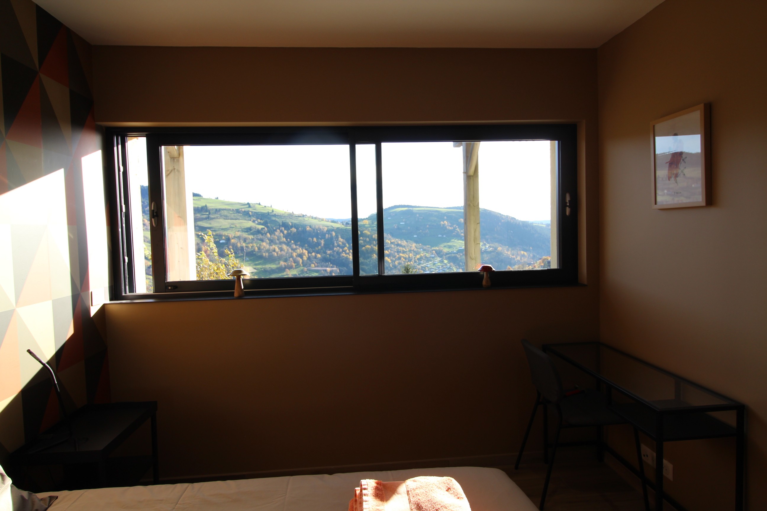 Vue depuis la fenêtre de la chambre n°1 - Gîte Au Camp de Base à La Bresse