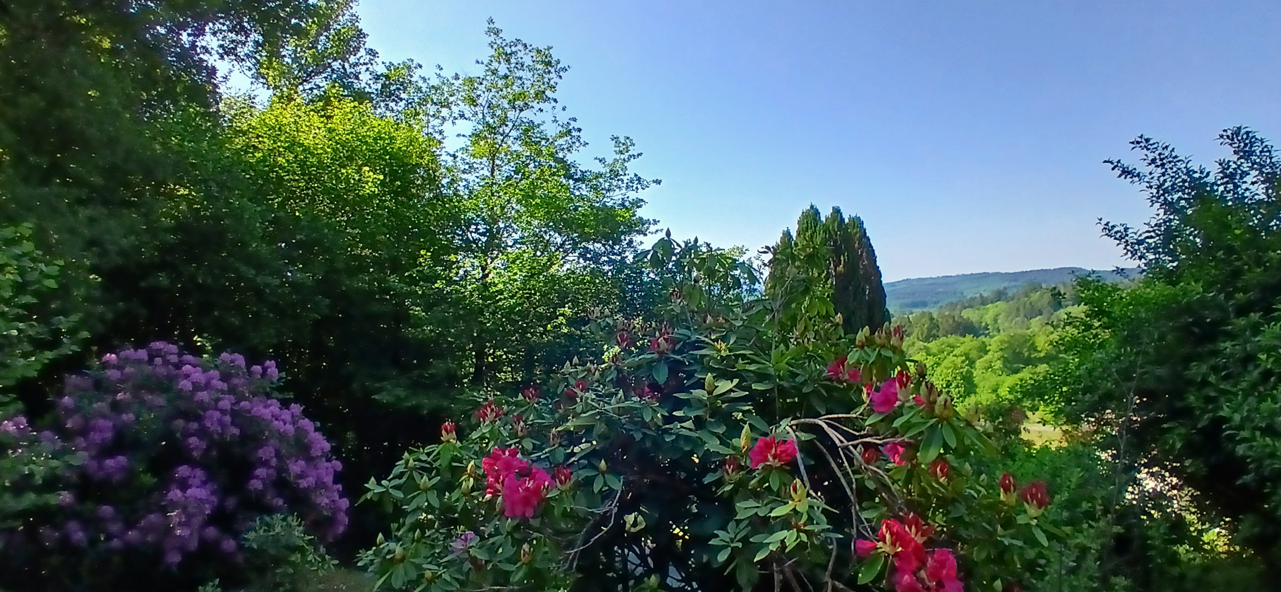 Yourte mongole "Le Point du Jour", en pleine nature, vue imprenable - Auriat, Creuse, au cœur du Limousin - Bâtiment annexe à proximité (Terrasse)