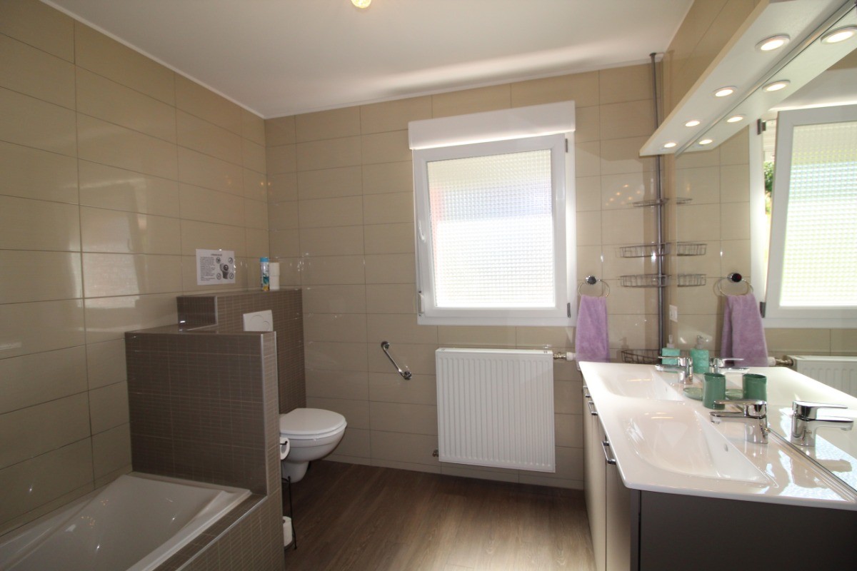 Salle d'eau avec douche et baignoire n°1 - Maison le Cant de Jume Gérardmer