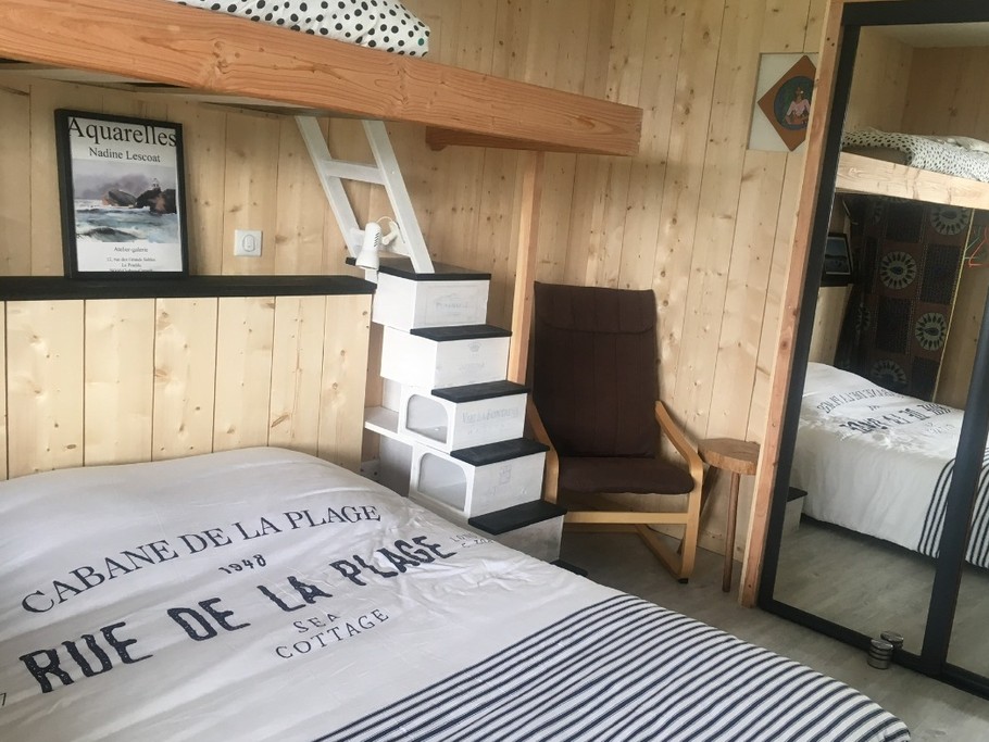 Chambre PLAGE avec 1 lit 140cm  + Mezza 90cm