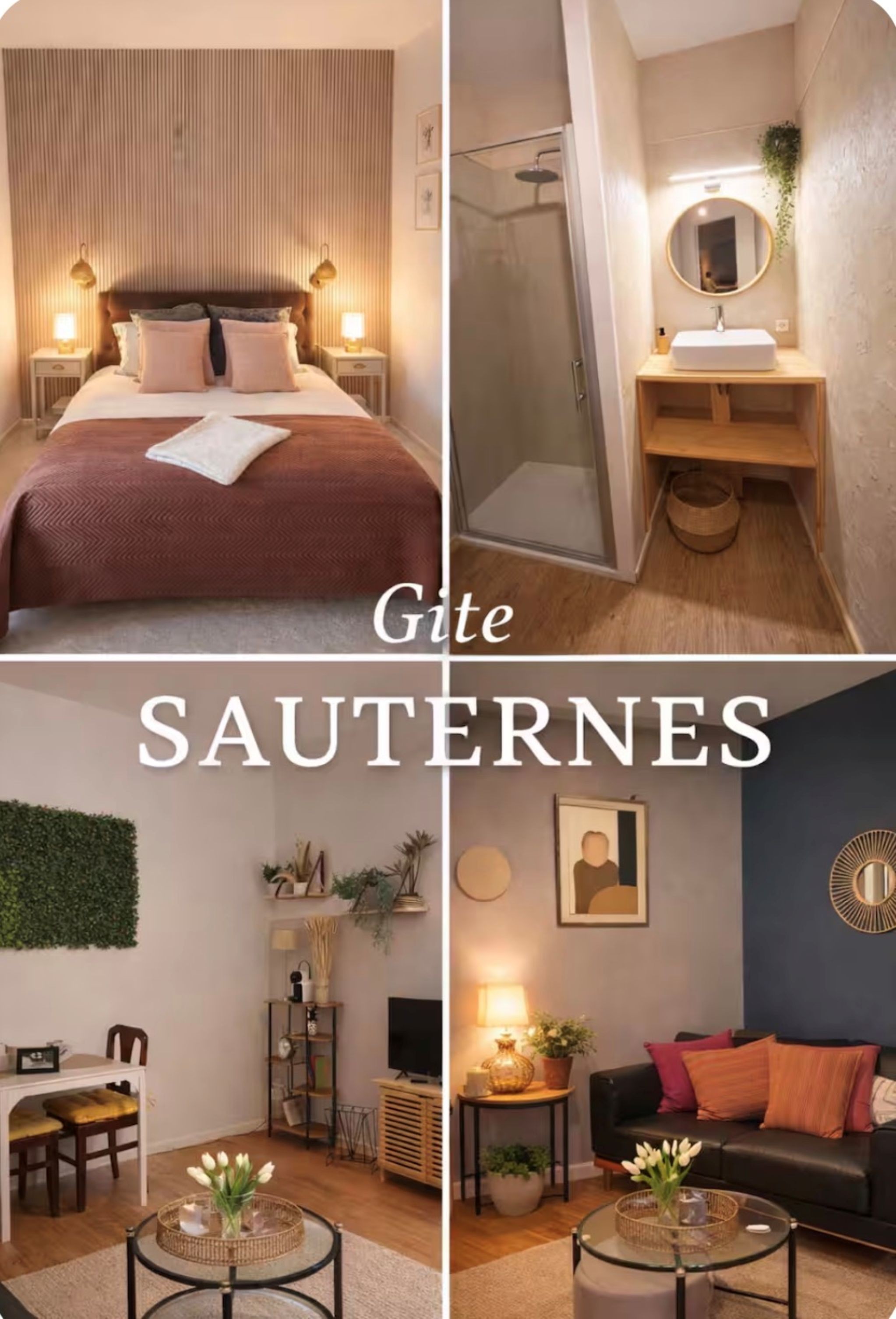 Gite Sauternes with Spa for 2 people in the middle of the vineyards, Le Mas réolais in Gironde