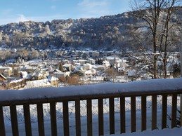 vue du balcon hiver