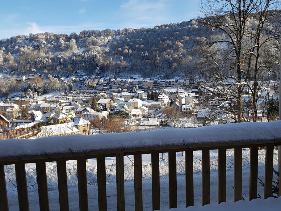 vue du balcon hiver