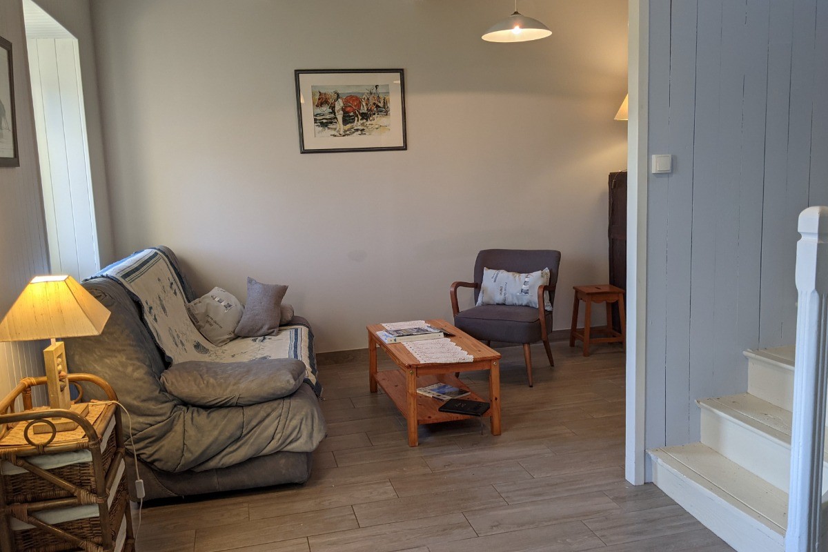 Coin salon dans la pièce de vie ...