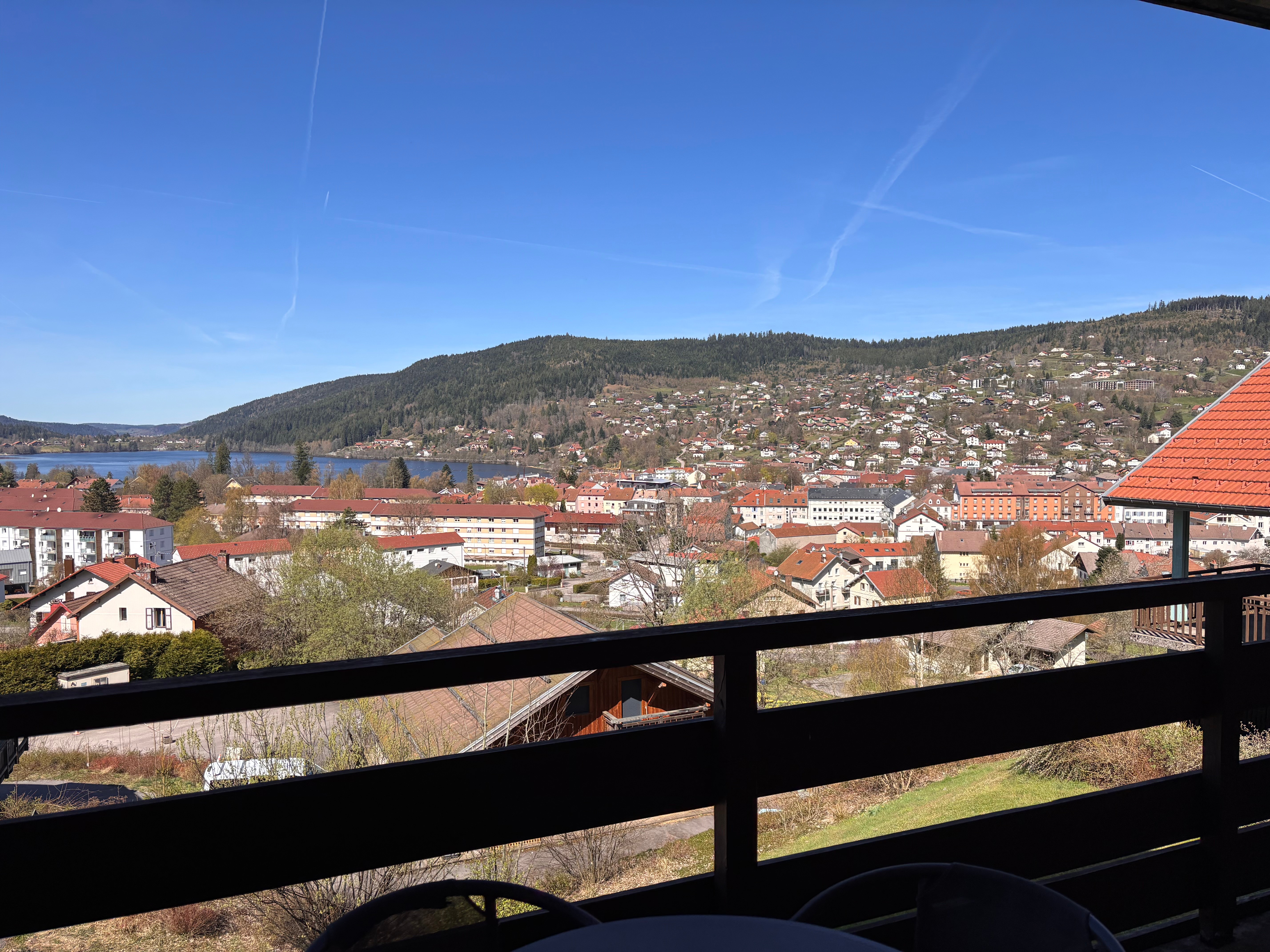 View from the terrace - Apartment with terrace in Gérardmer