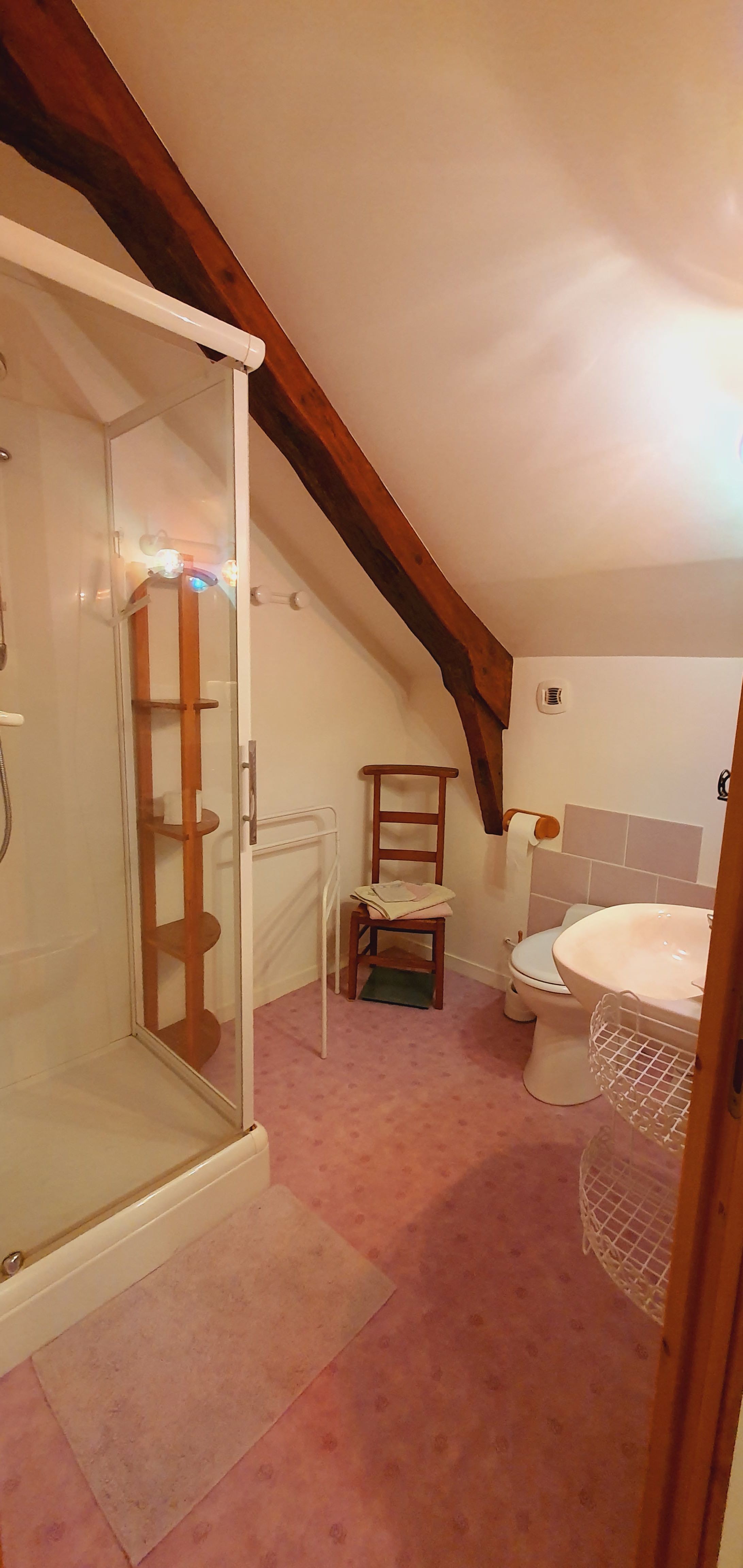salle d'eau chambre parme