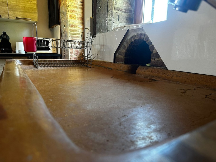Stone kitchen sink