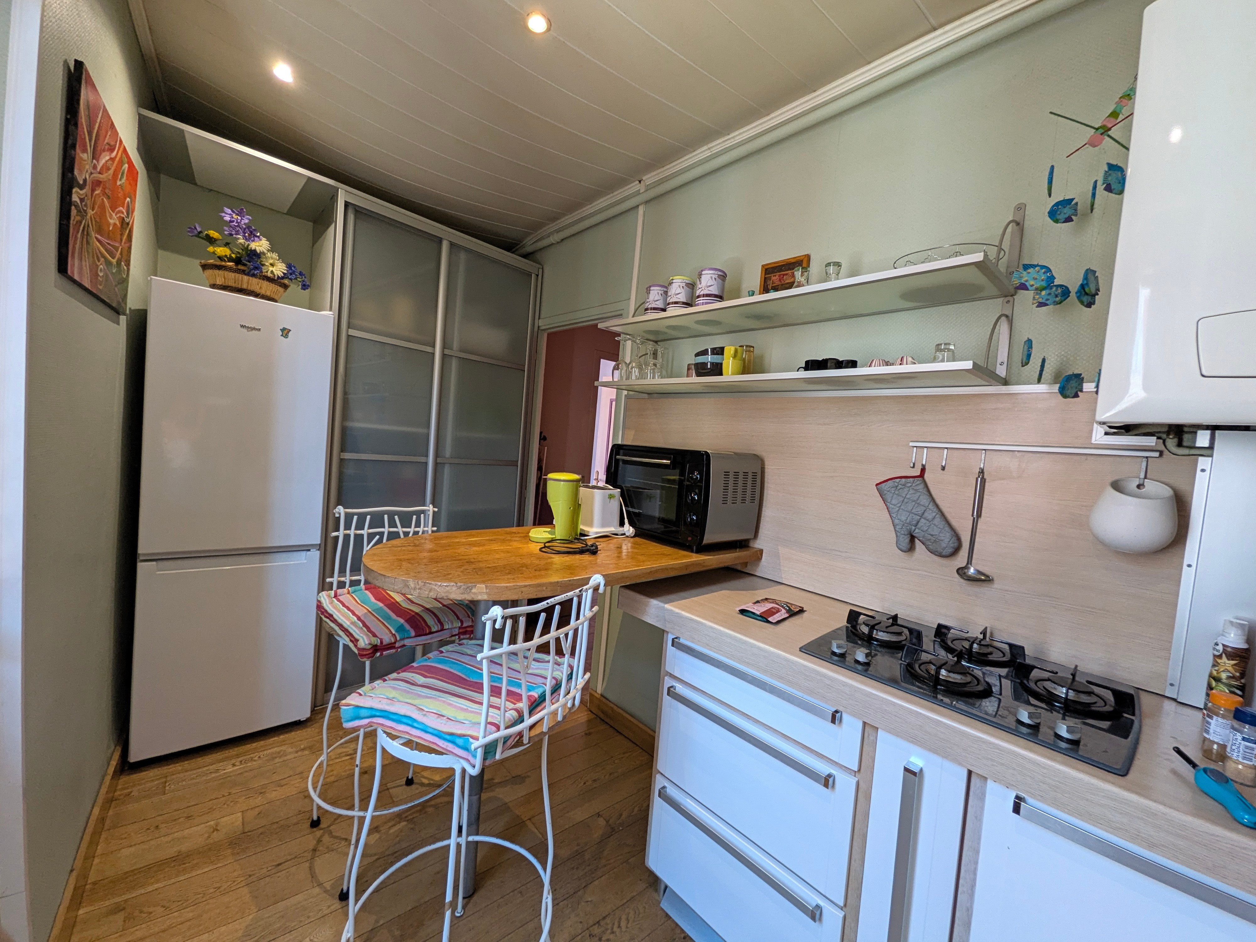 Cuisine -Appartement T3 centre Toulouse – 2 chambres, balcon, proche métro Marengo-SNCF