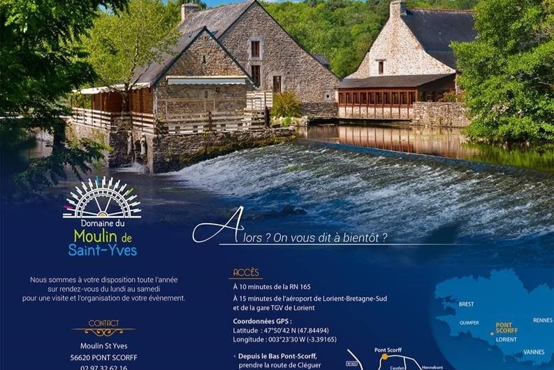 Domaine du Moulin de Saint-Yves restaurant de réception, mariages, Pont-Scorff