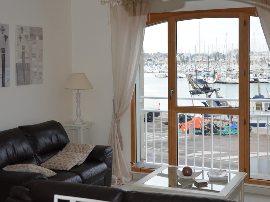 De l'appartement,la vue sur le port