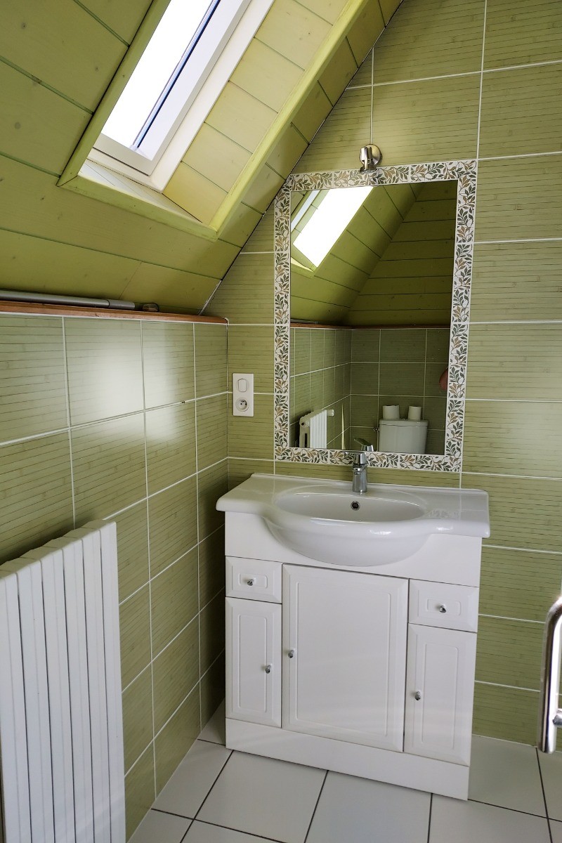 la salle de bain.