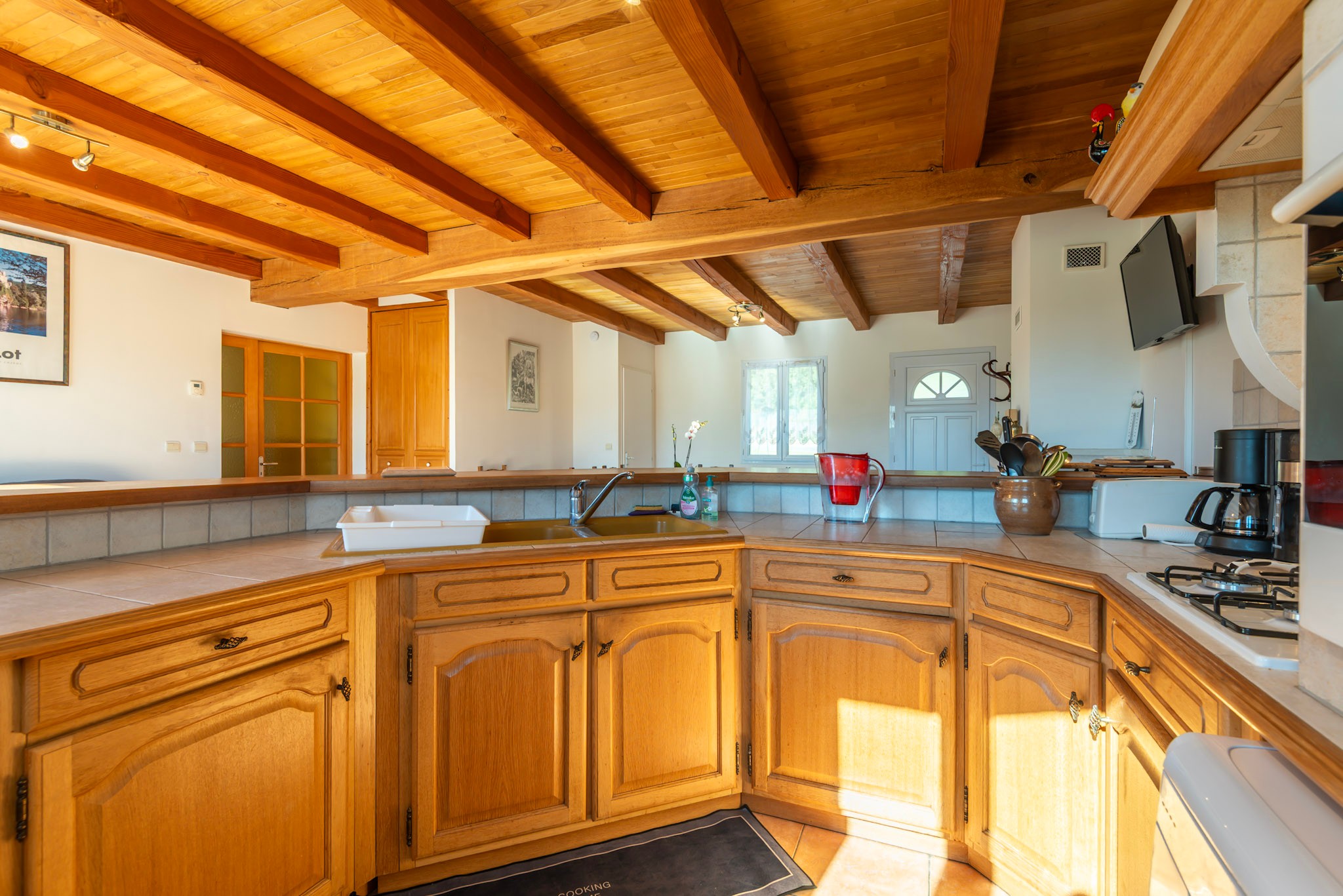 Open-plan kitchen