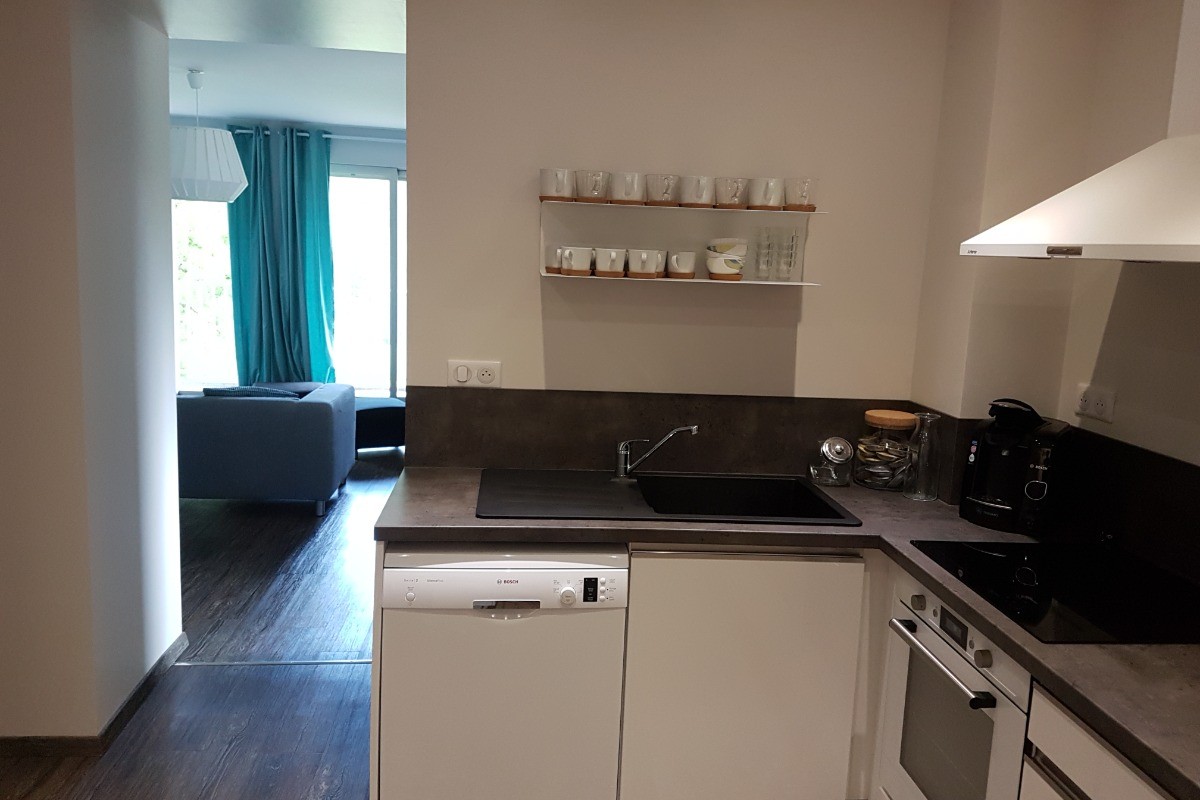 Crêt de la Neige - L'olivine - Cuisine ouverte sur le Salon