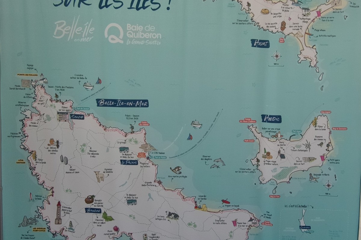 Belle île en mer,Houat et Hoëdic